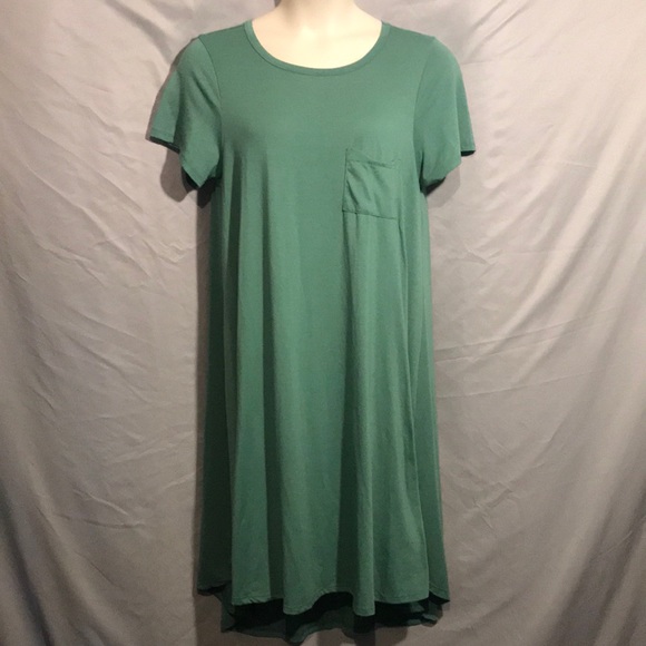 LuLaRoe Dresses & Skirts - Lularoe Carly green solid large